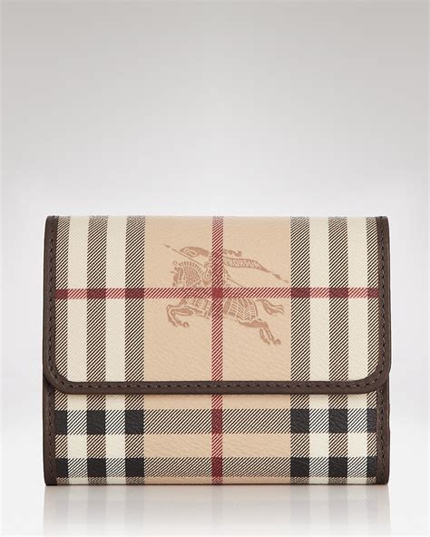 burberry haymarket bifold wallet|authentic Burberry wallet.